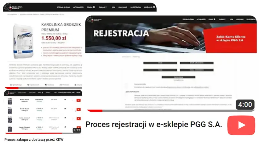 Jak kupić ekogroszek z PGG? Zobacz proces rejestracji i zakupu w sklepie PGG S.A. na przykładzie ekogroszku Karolinka.