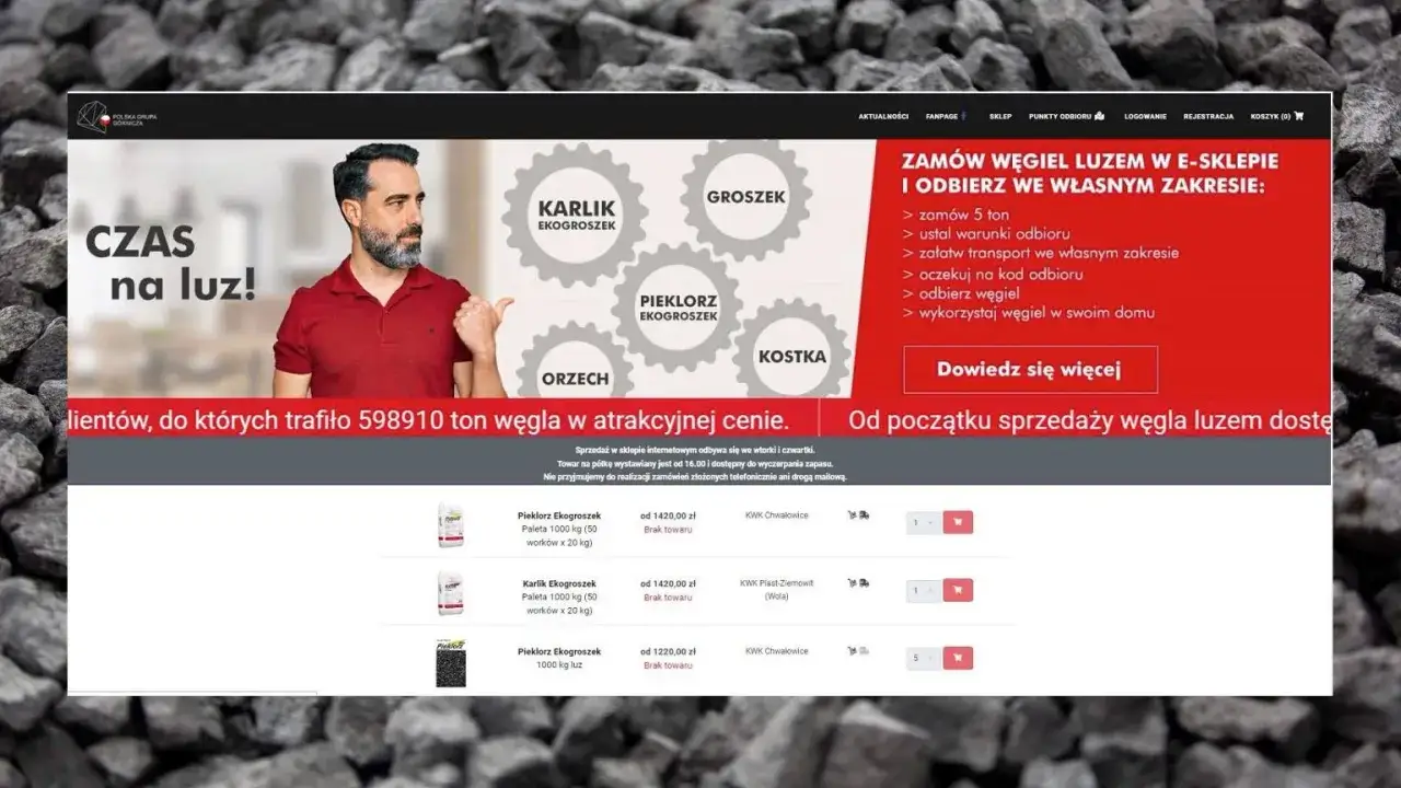 Kiedy można kupić ekogroszek w PGG? Sprawdź ofertę na stronie, gdzie znajdziesz różne rodzaje węgla luzem i w workach.